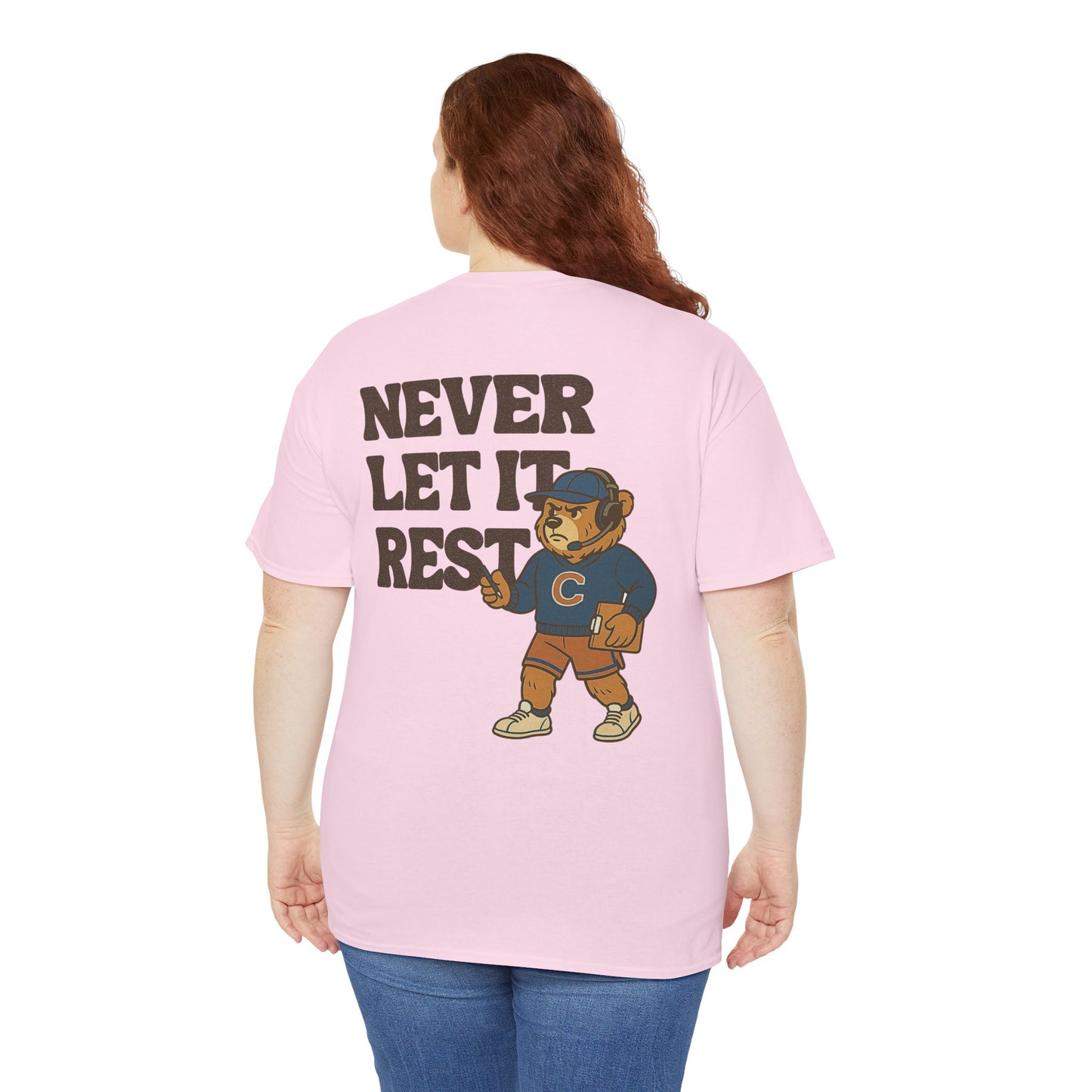 The "Never Let It Rest - Coach Bear Johnson" Tee