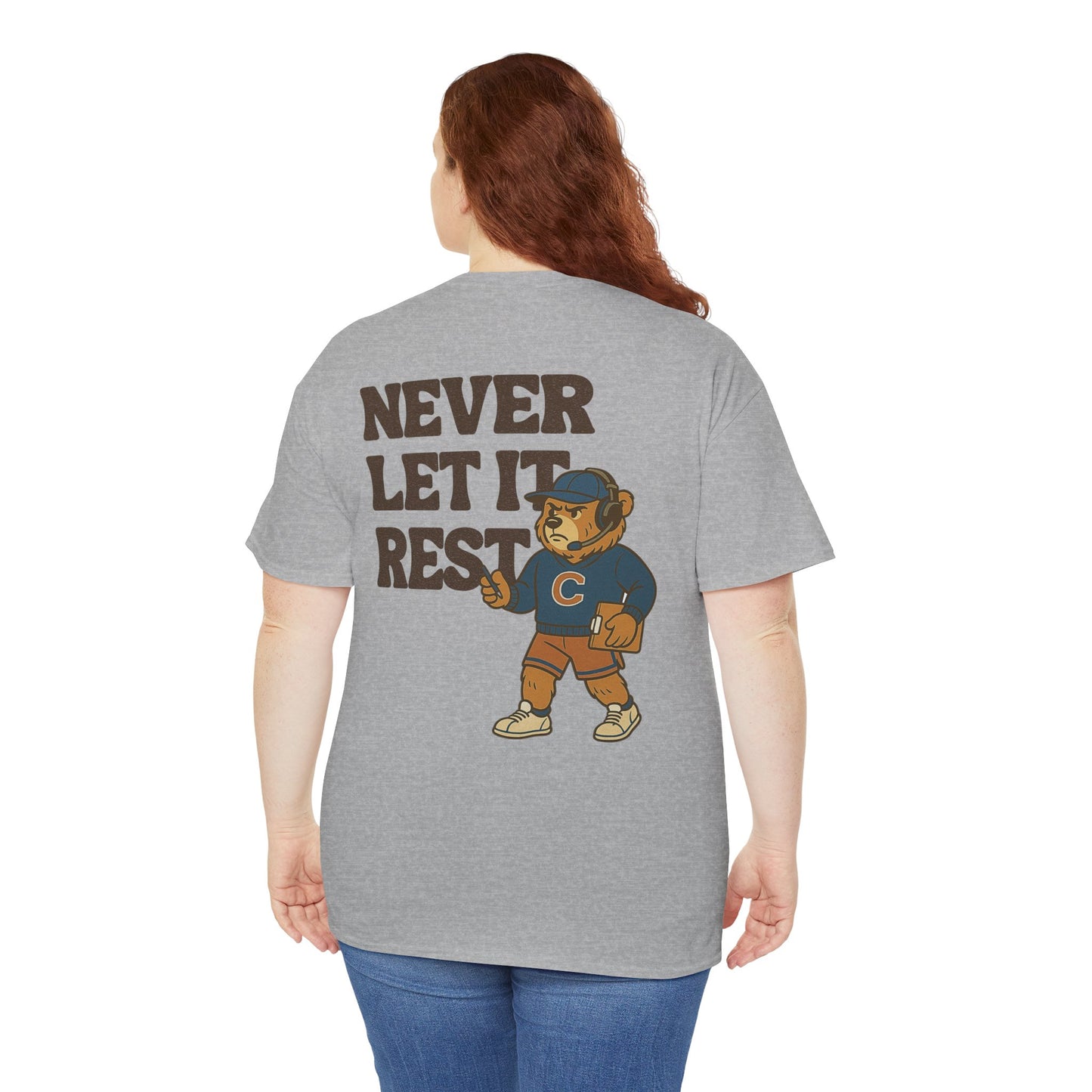 The "Never Let It Rest - Coach Bear Johnson" Tee