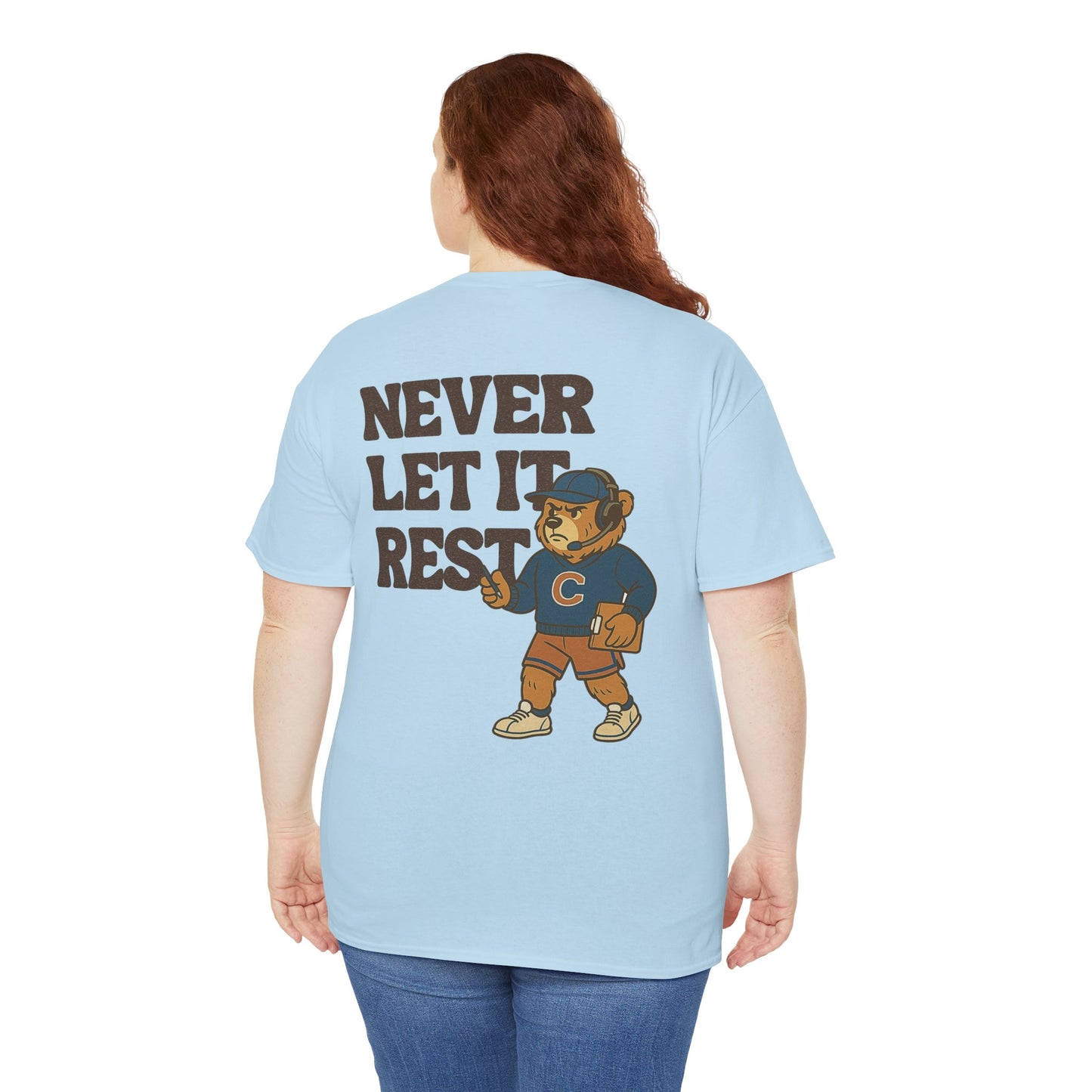 The "Never Let It Rest - Coach Bear Johnson" Tee
