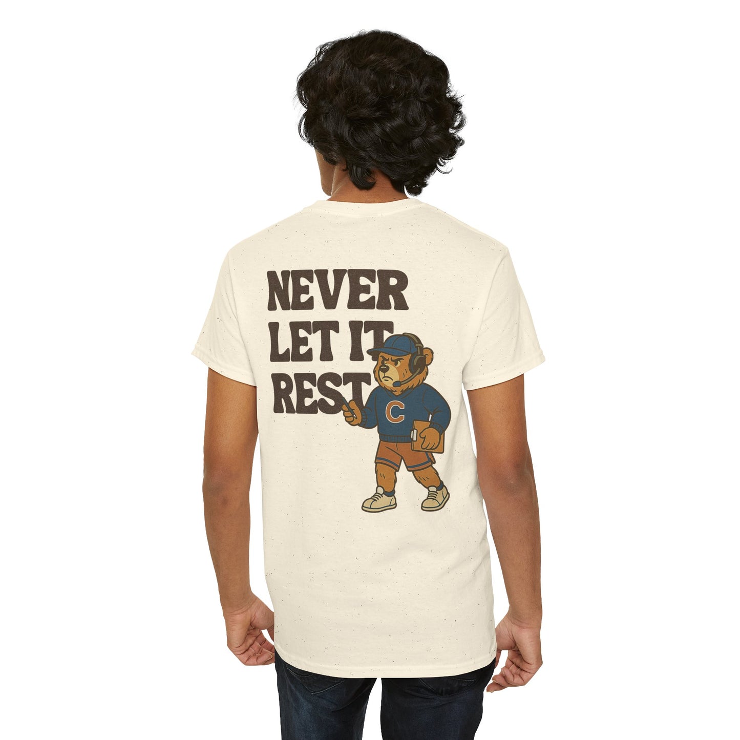 The "Never Let It Rest - Coach Bear Johnson" Tee